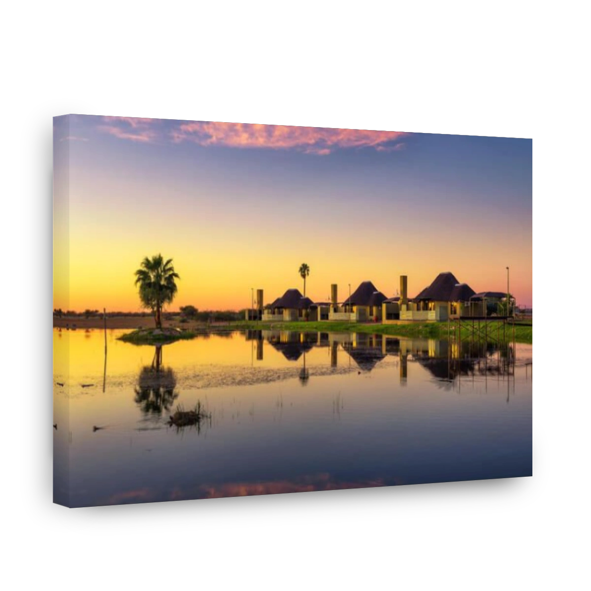 Sunrise above Lapa Lange Game Lodge near Mariental in Namibia