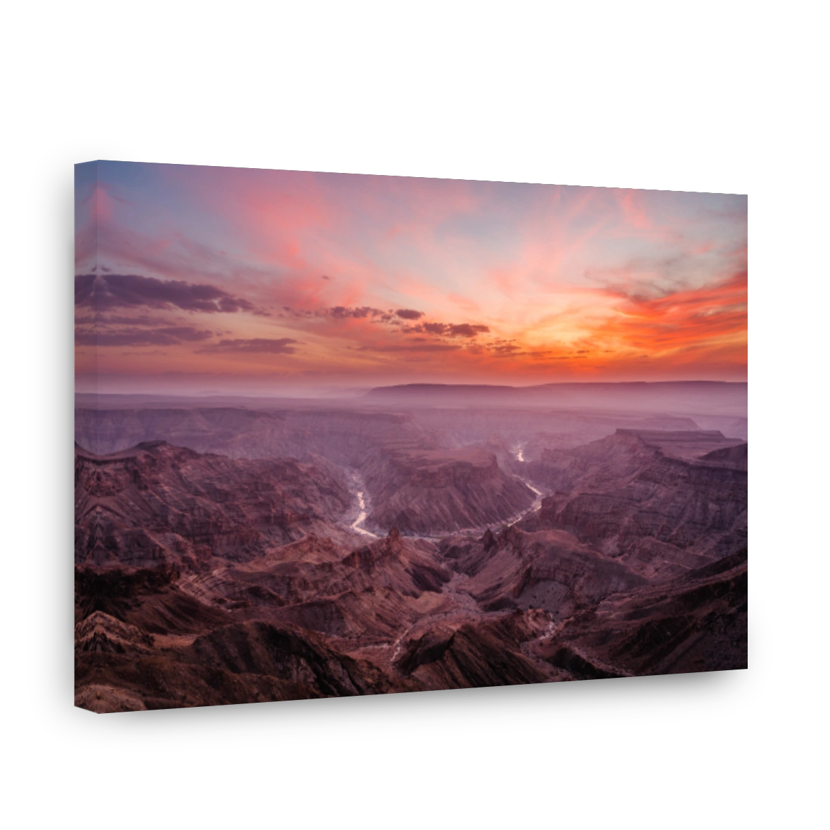 Sunset Over the Fish River Canyon in Namibia, Africa