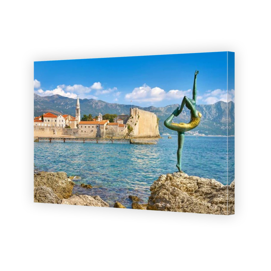 Famous Ballerina Sculpture, Budva Old Town, Montenegro