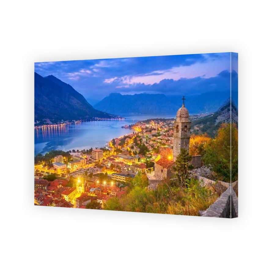 Evening view at Kotor Old Town, Montenegro