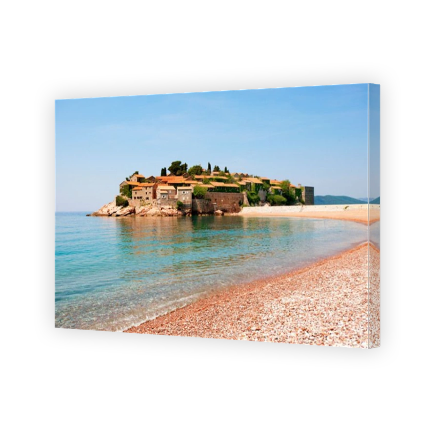 The hotel island Sveti Stefan in Montenegro