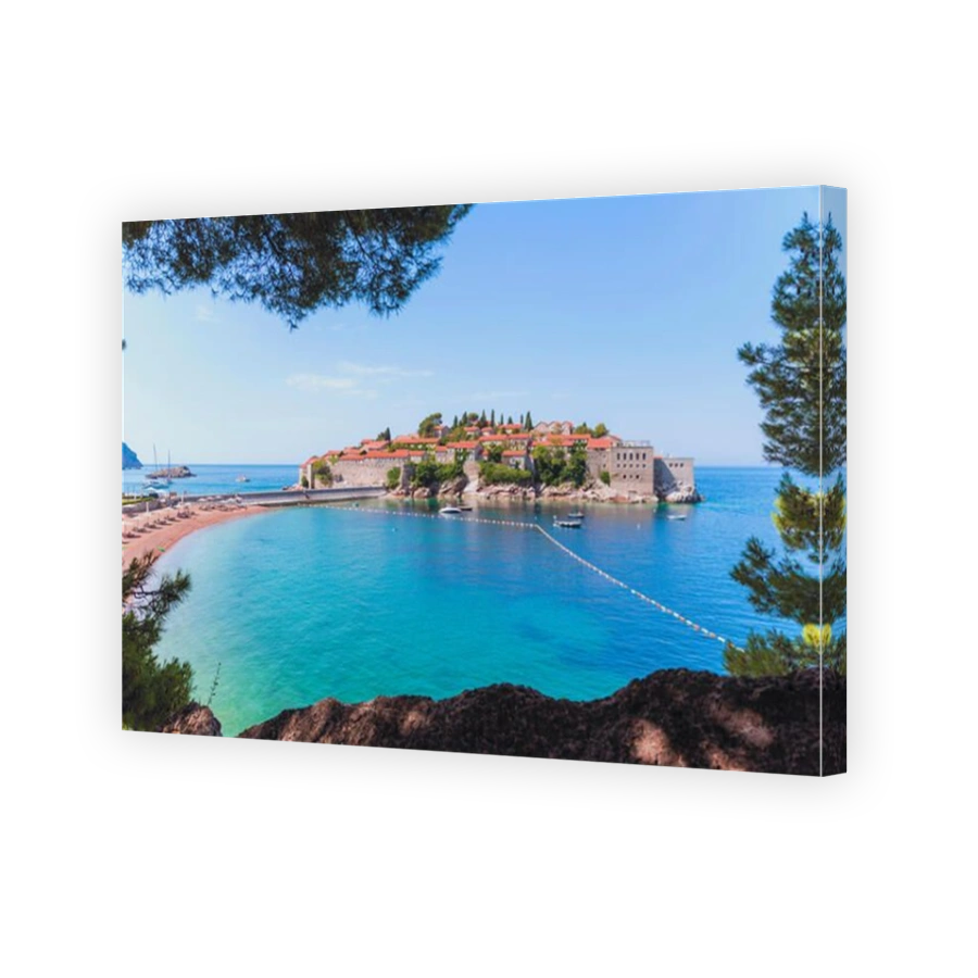 Sveti Stefan, near Budva, Montenegro.