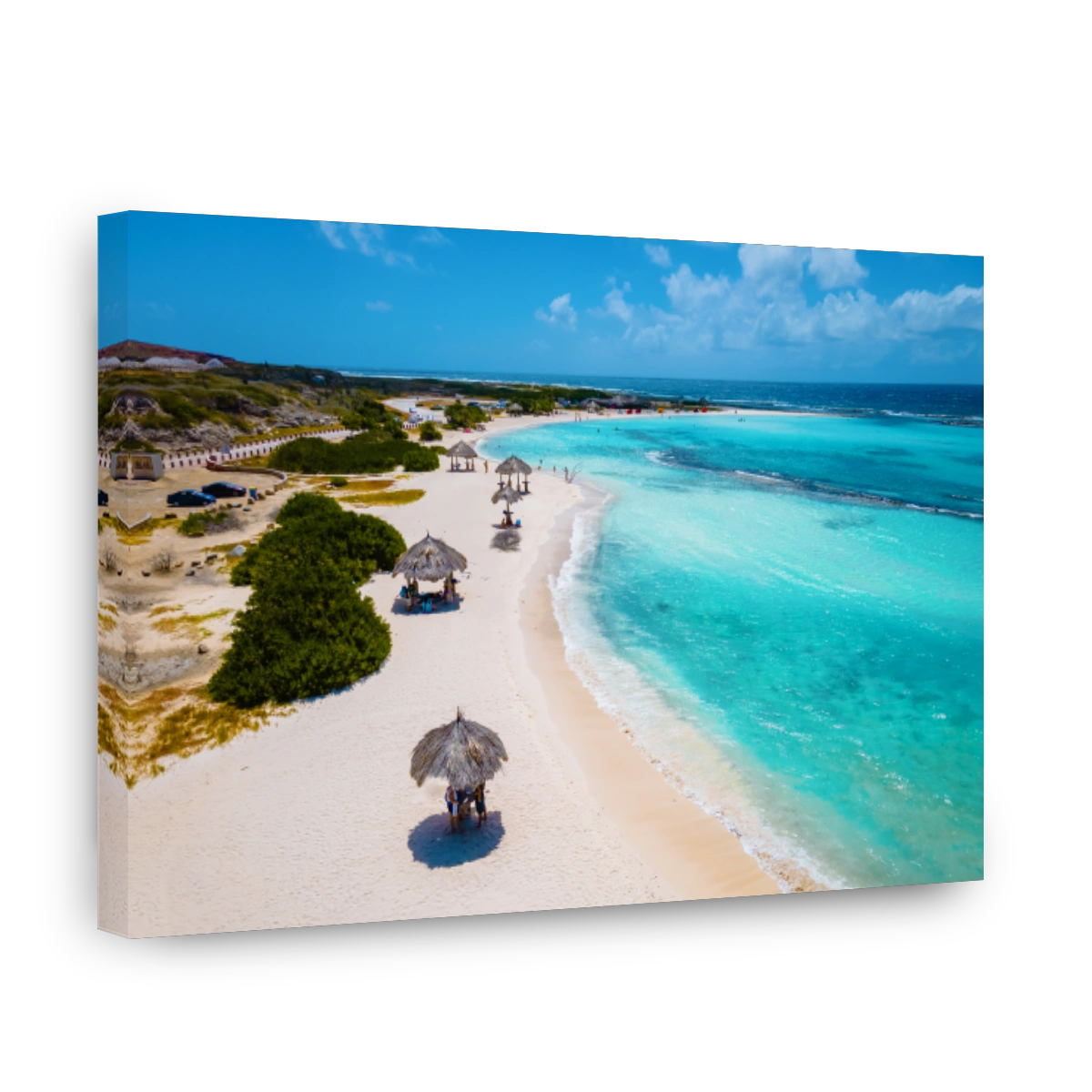 Amazing Baby Beach and coast on Aruba, Caribbean, white beach with blue ocean tropical beach