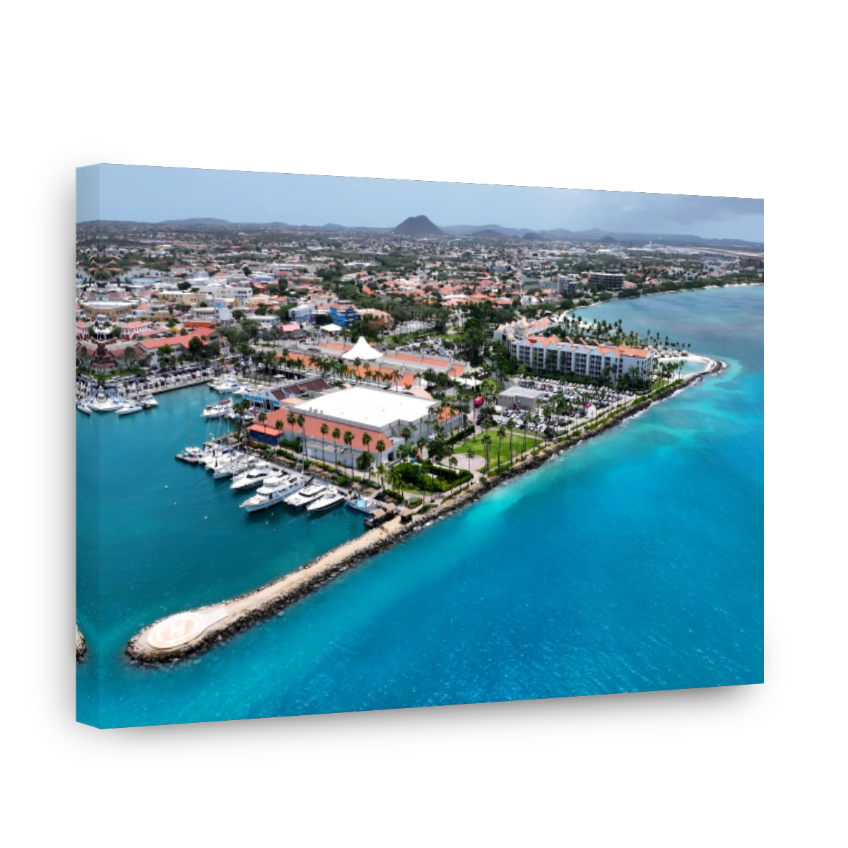 Waterfront Resort At Oranjestad In Caribbean Netherlands Aruba.