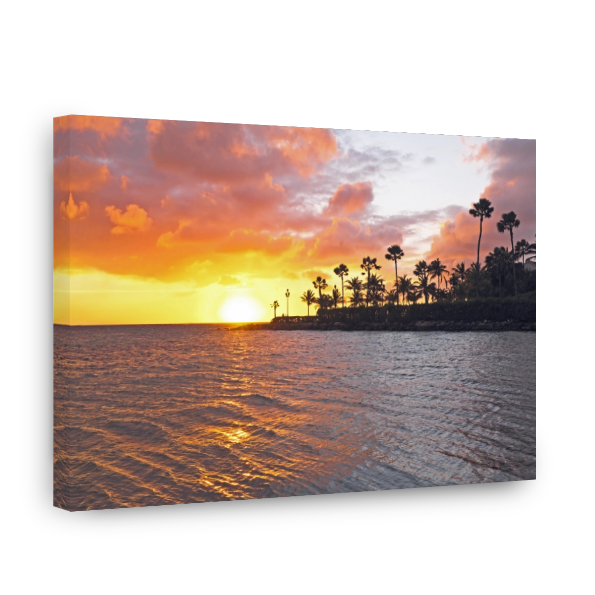 Sunset at the beach on Aruba