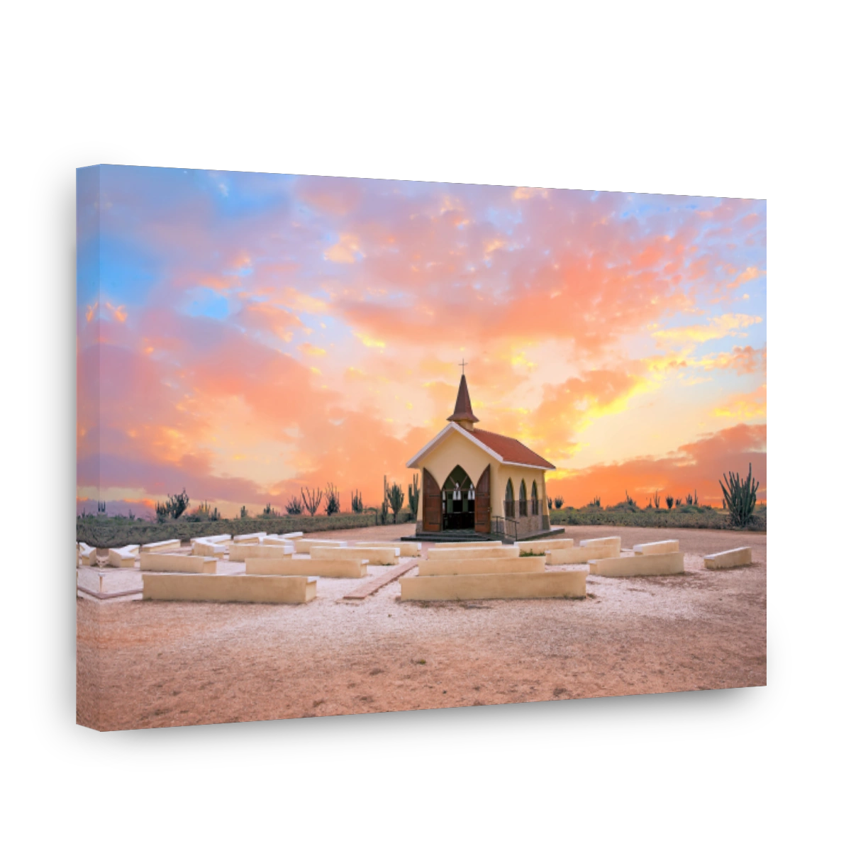 Alto Vista Chapel on Aruba island in the Caribbean at