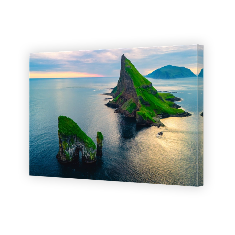 Drangarnir Sea Stacks in the Faroe Islands