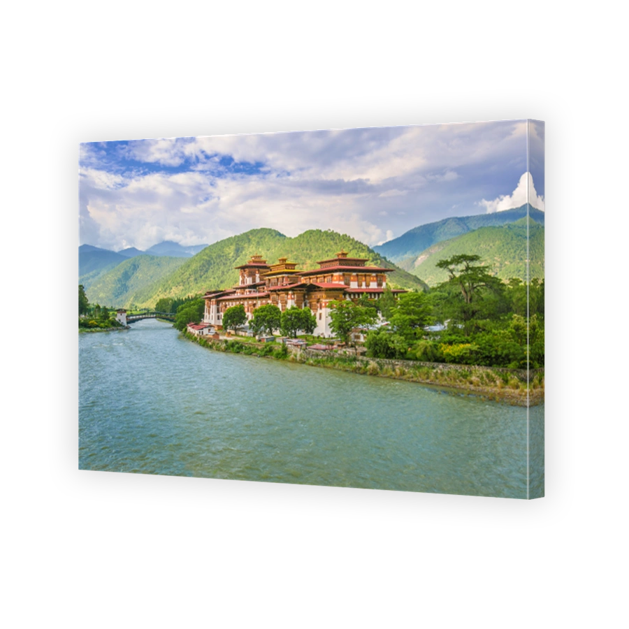 Punakha Dzong monastery, one of the largest monastery in Asia, Punakha, Bhutan