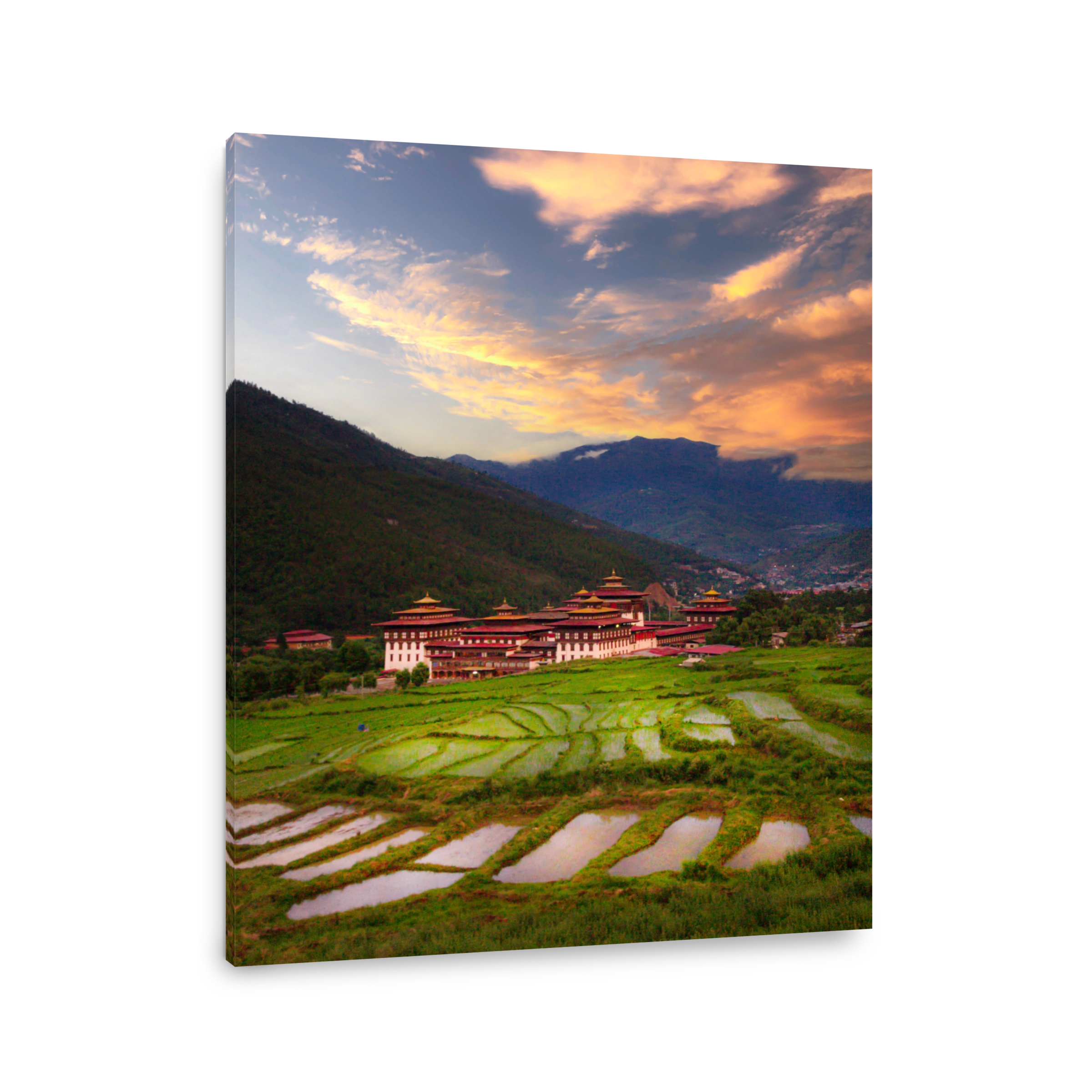 Thimphu Tashichho Dzong, the capital city of Bhutan