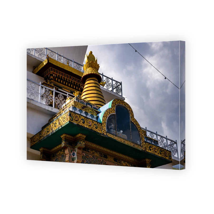 Top Of the Memorial Stupa Chorten, a Tibetan Buddhist temple site in Thimphu, Bhutan