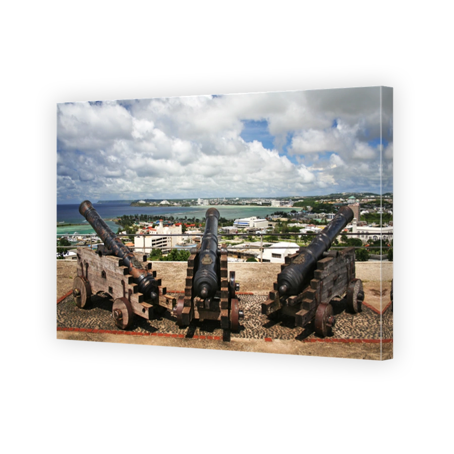 Cannons in Hagatna Bay Guam