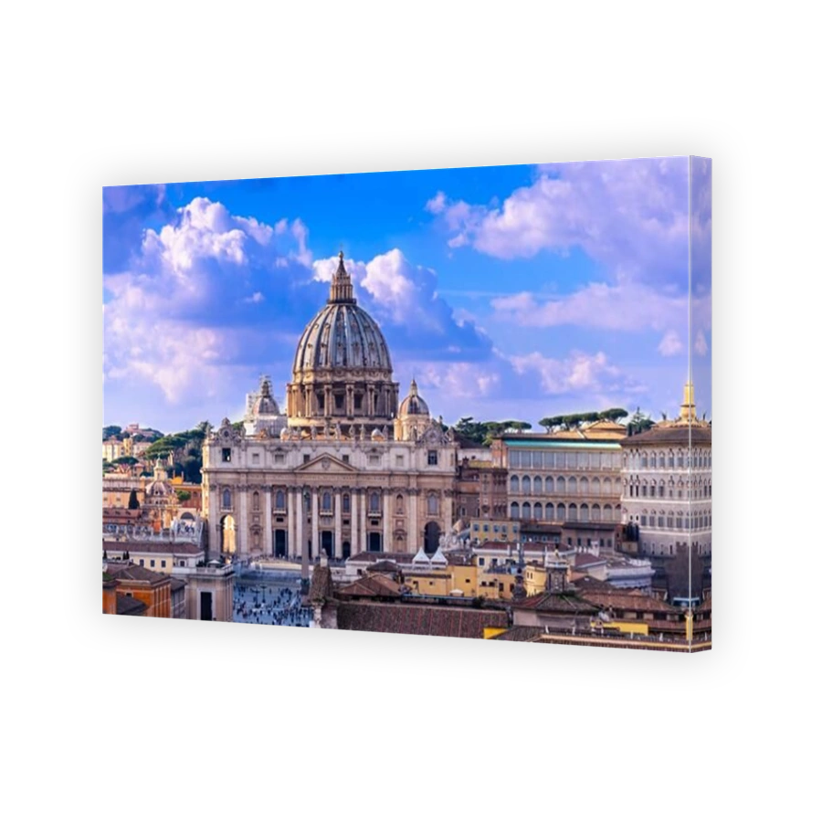 St Peter's Basilica, one of the largest churches in the world and top sights in Rome located in Vatican city.