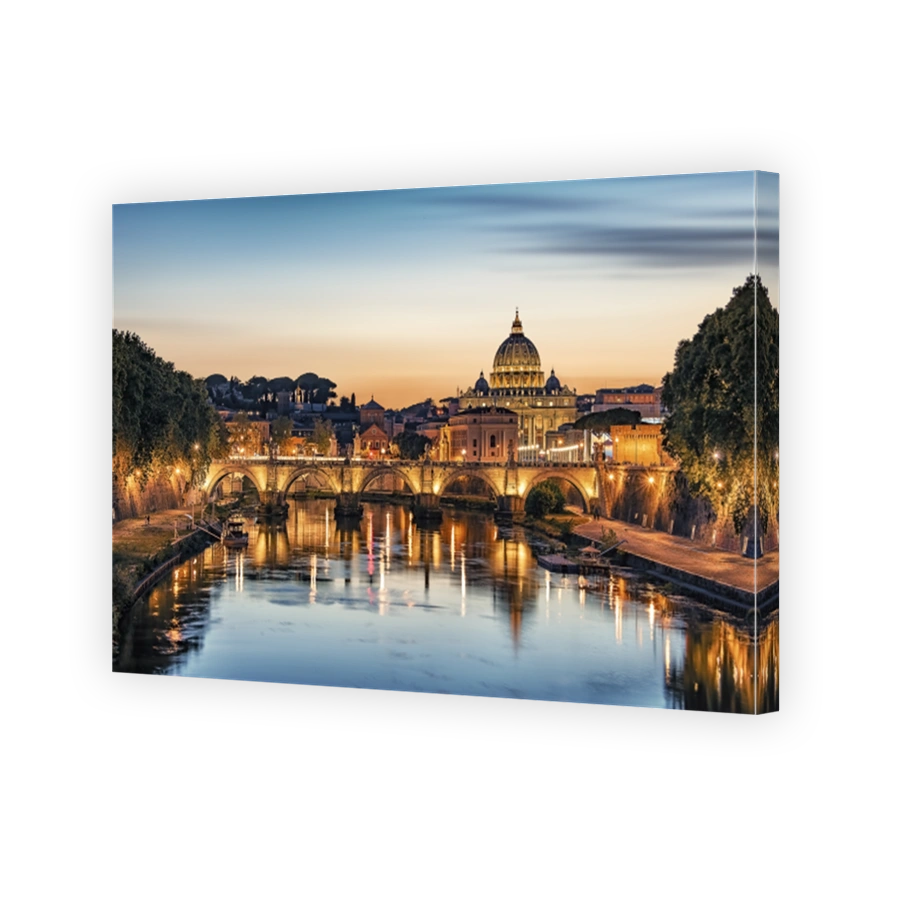 The city of Rome in the afternoon