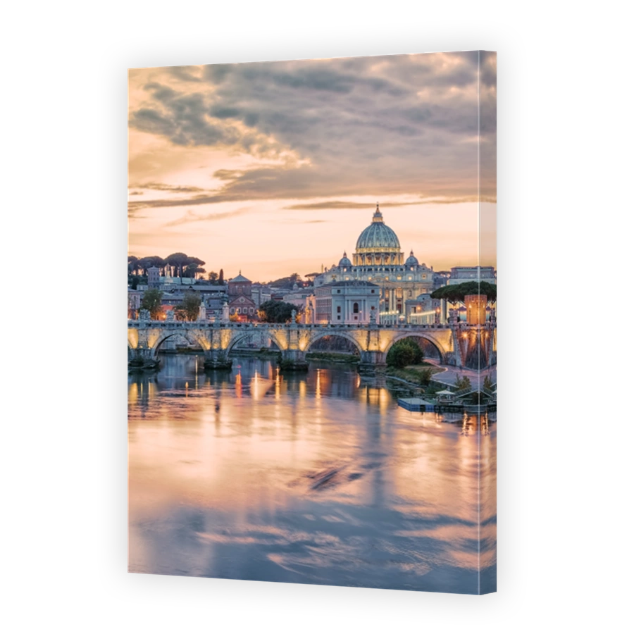 The city of Rome in the afternoon