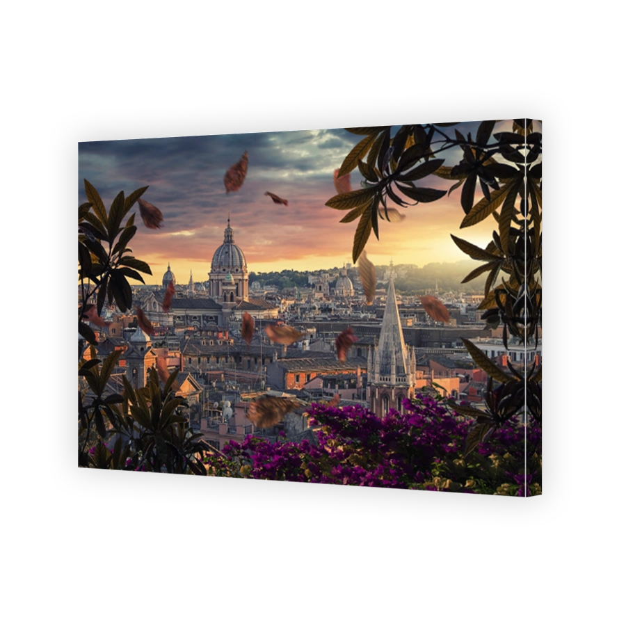 City of Rome in evening