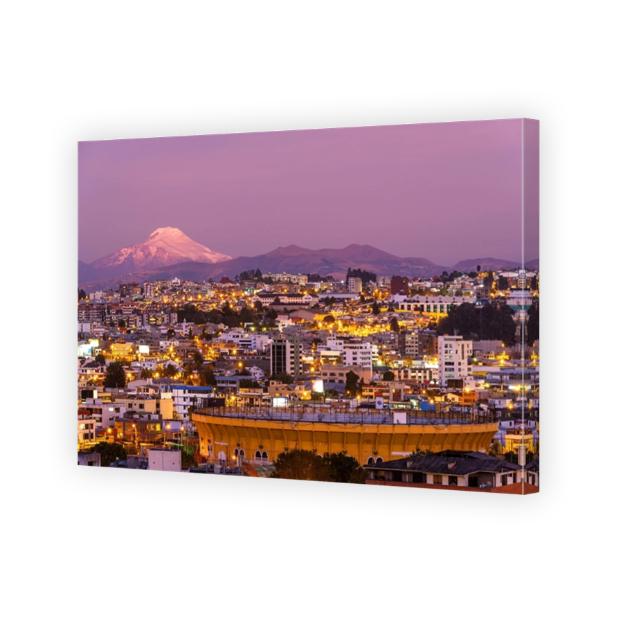 Bullfighting Arena and Cayambe Volcano, Quito, Ecuador