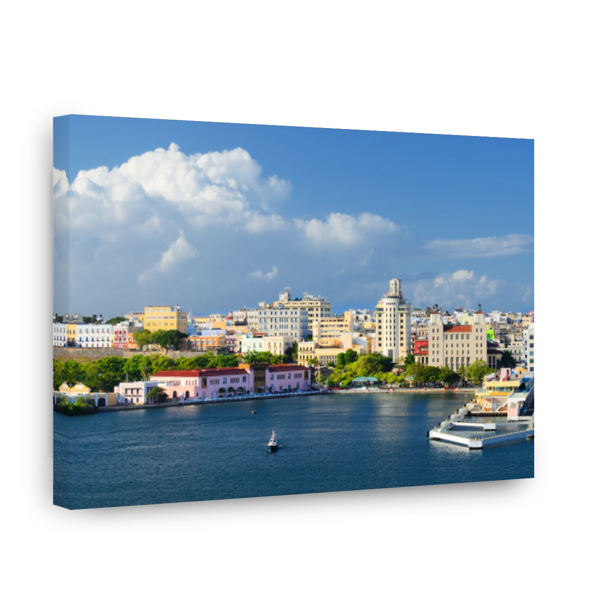 A cityscape of San Juan from the harbor