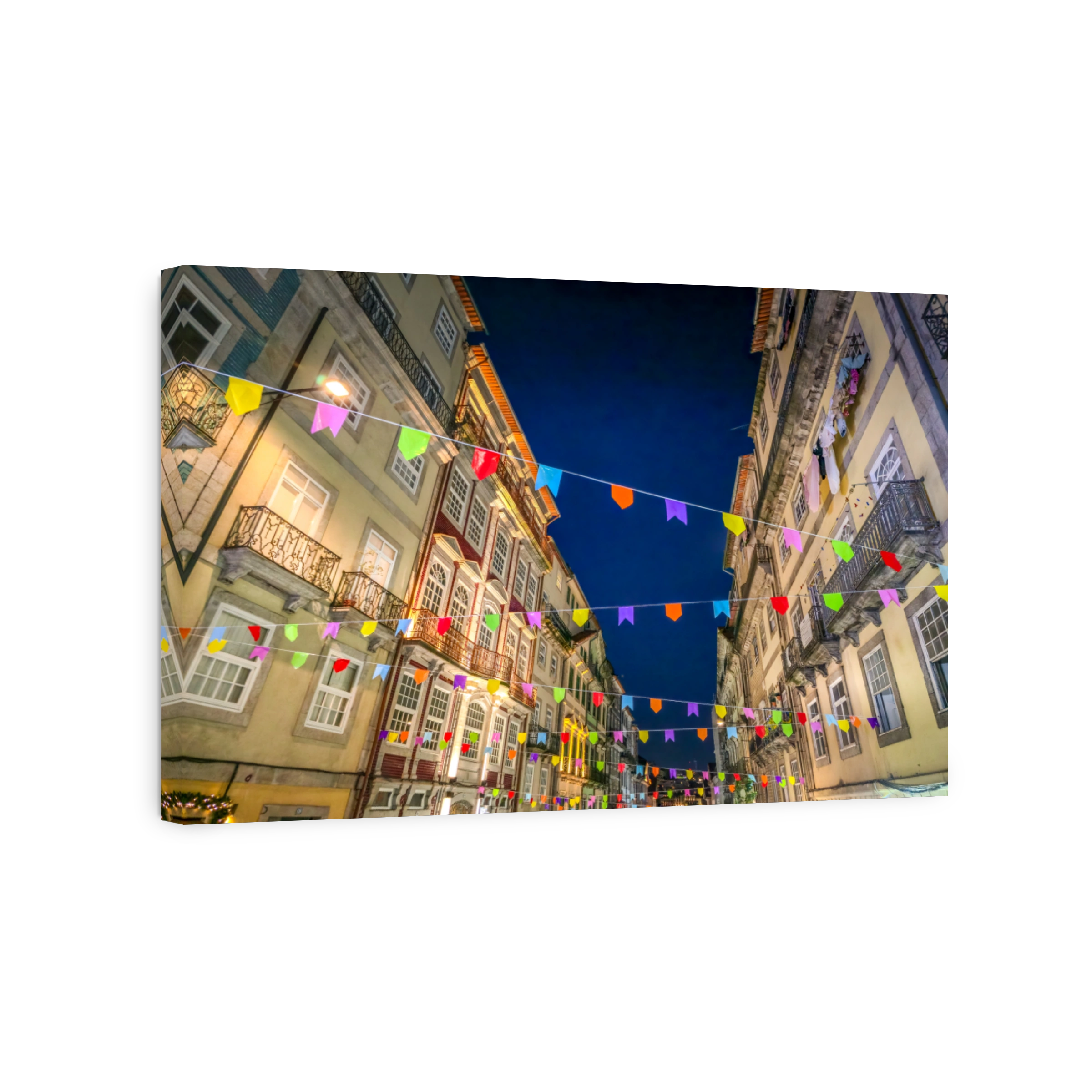 Porto decorated for the Festa de Sao Joao (Midsummer party)