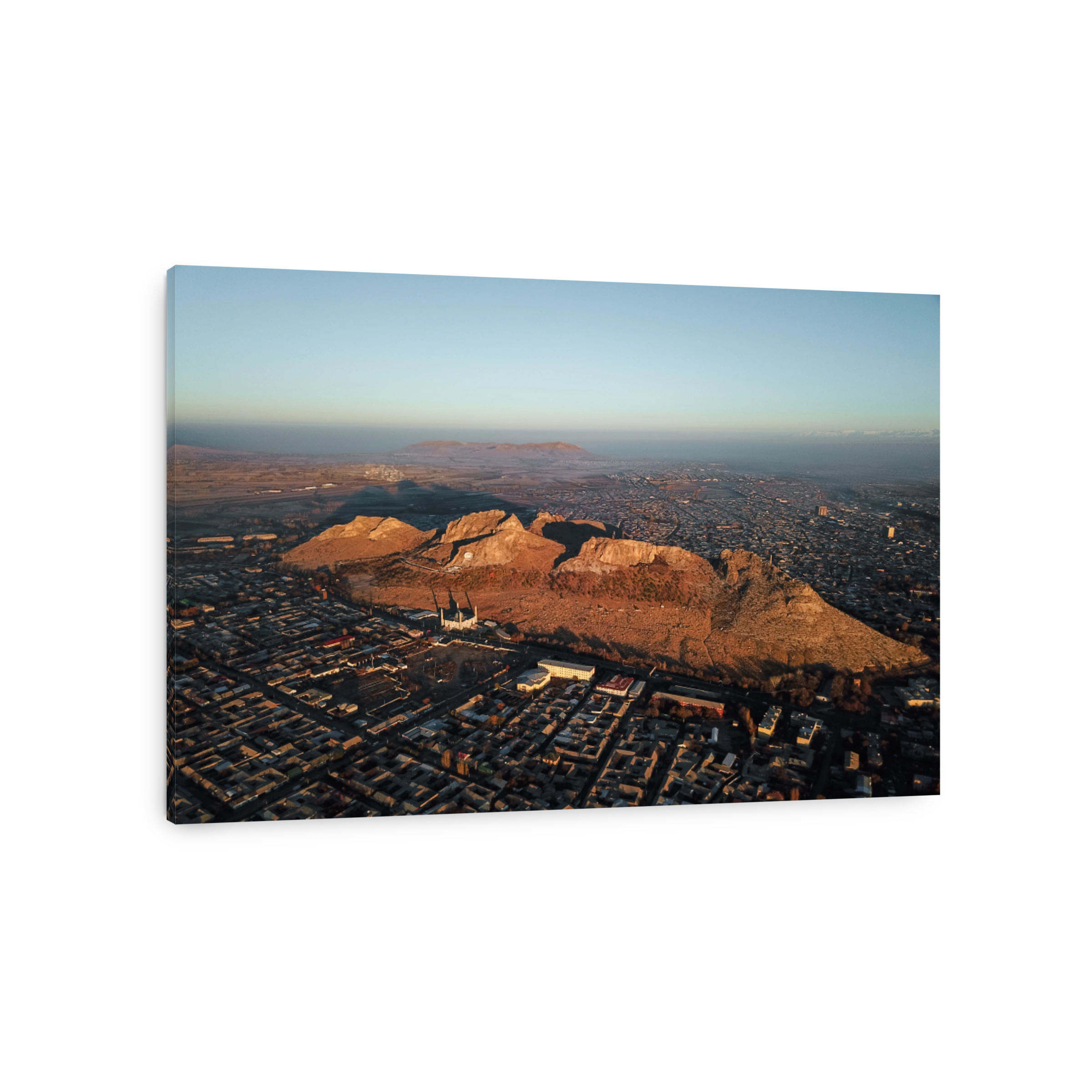 Aerial view of Osh city