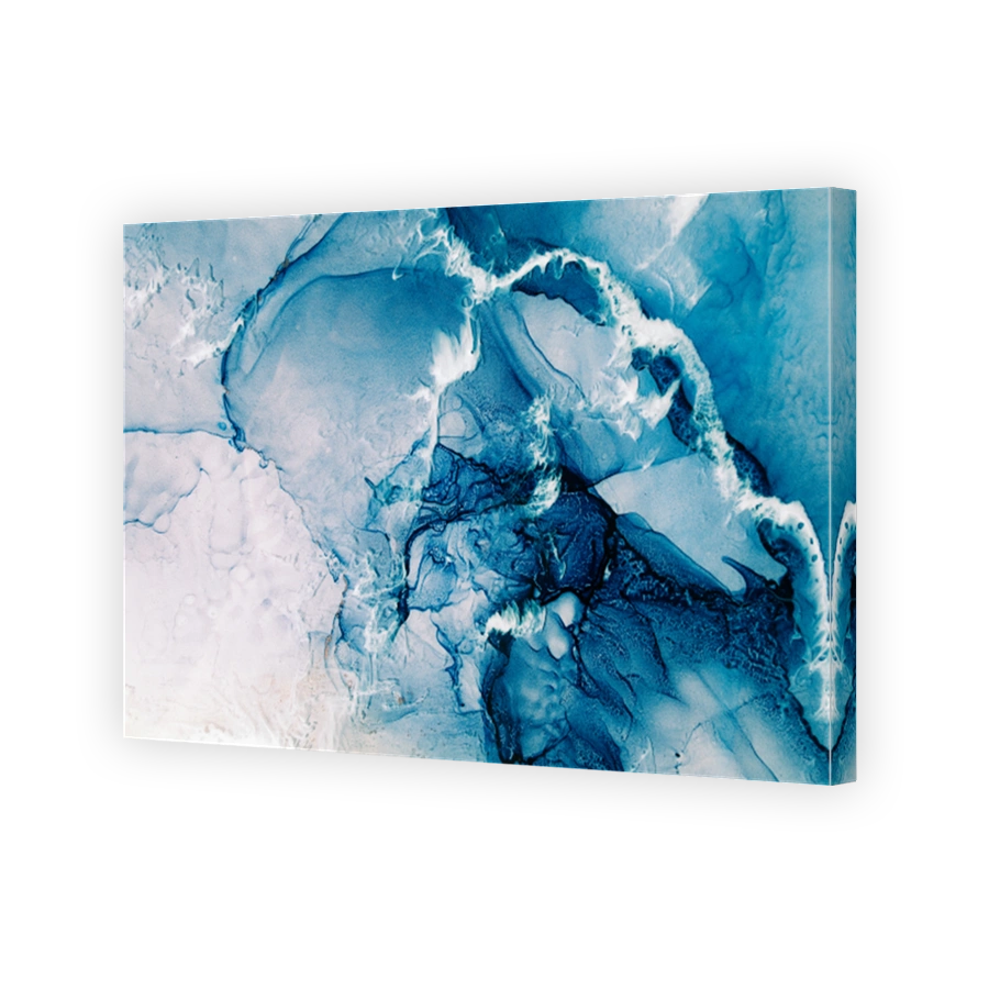blue marble texture alcohol ink water ice frost