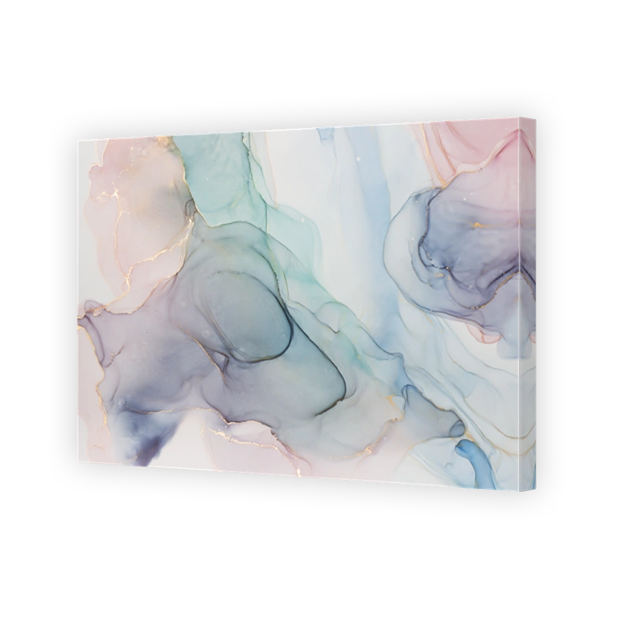 Abstract Alcohol ink Artwork with soft colors