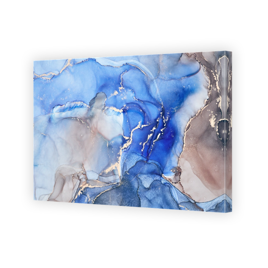 Natural  luxury abstract fluid art painting in alcohol ink technique. Tender and dreamy  wallpaper. Mixture of colors creating transparent waves and golden swirls. For posters, other printed materials