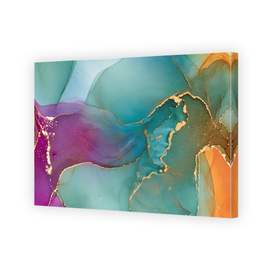 Natural  luxury abstract fluid art painting in alcohol ink technique. Tender and dreamy  wallpaper. Mixture of colors creating transparent waves and golden swirls. For posters, other printed materials