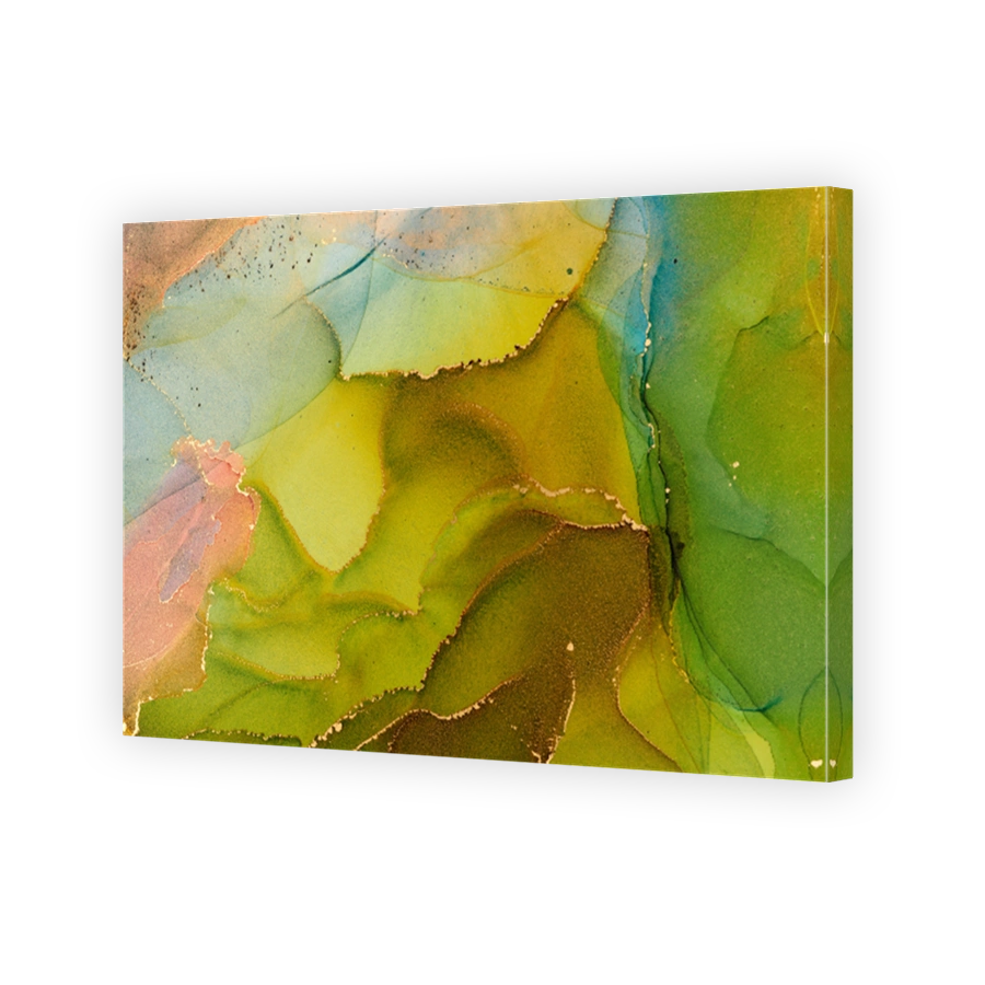 Natural  luxury abstract fluid art painting in alcohol ink technique. Tender and dreamy  wallpaper. Mixture of colors creating transparent waves and golden swirls. For posters, other printed materials