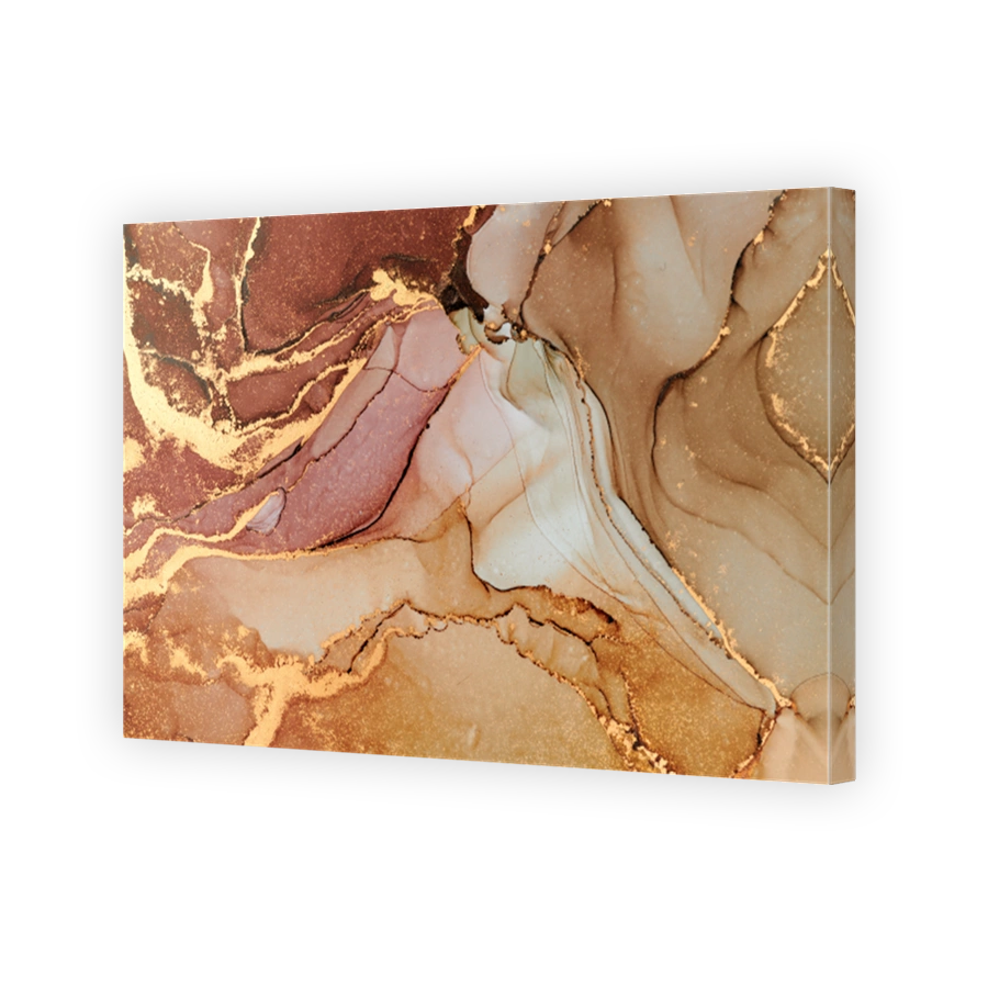 Natural  luxury abstract fluid art painting in alcohol ink technique. Tender and dreamy  wallpaper. Mixture of colors creating transparent waves and golden swirls. For posters, other printed materials