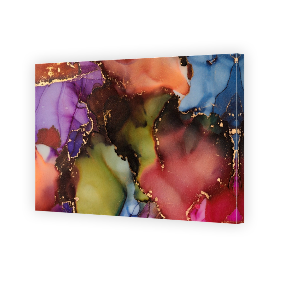 Natural  luxury abstract fluid art painting in alcohol ink technique. Tender and dreamy  wallpaper. Mixture of colors creating transparent waves and golden swirls. For posters, other printed materials
