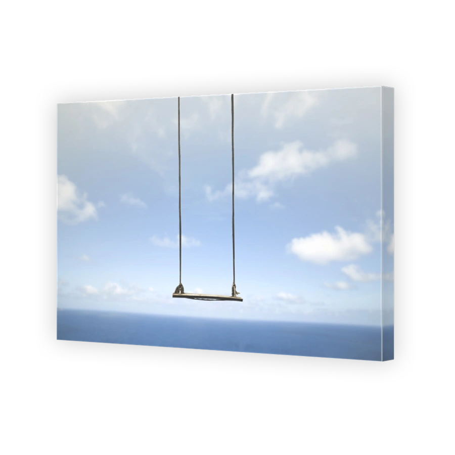 swing without anyone flies free in the sky
