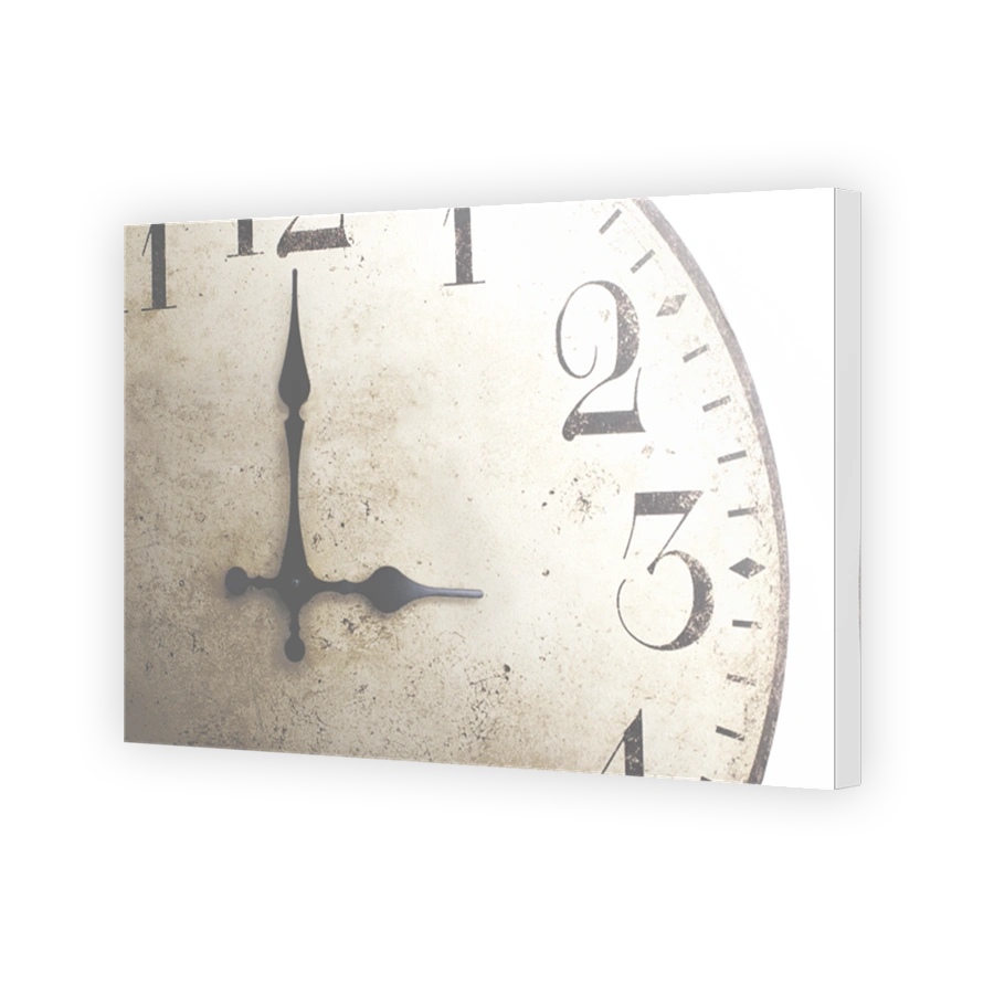 big clock swings like the inexorable flow of time
