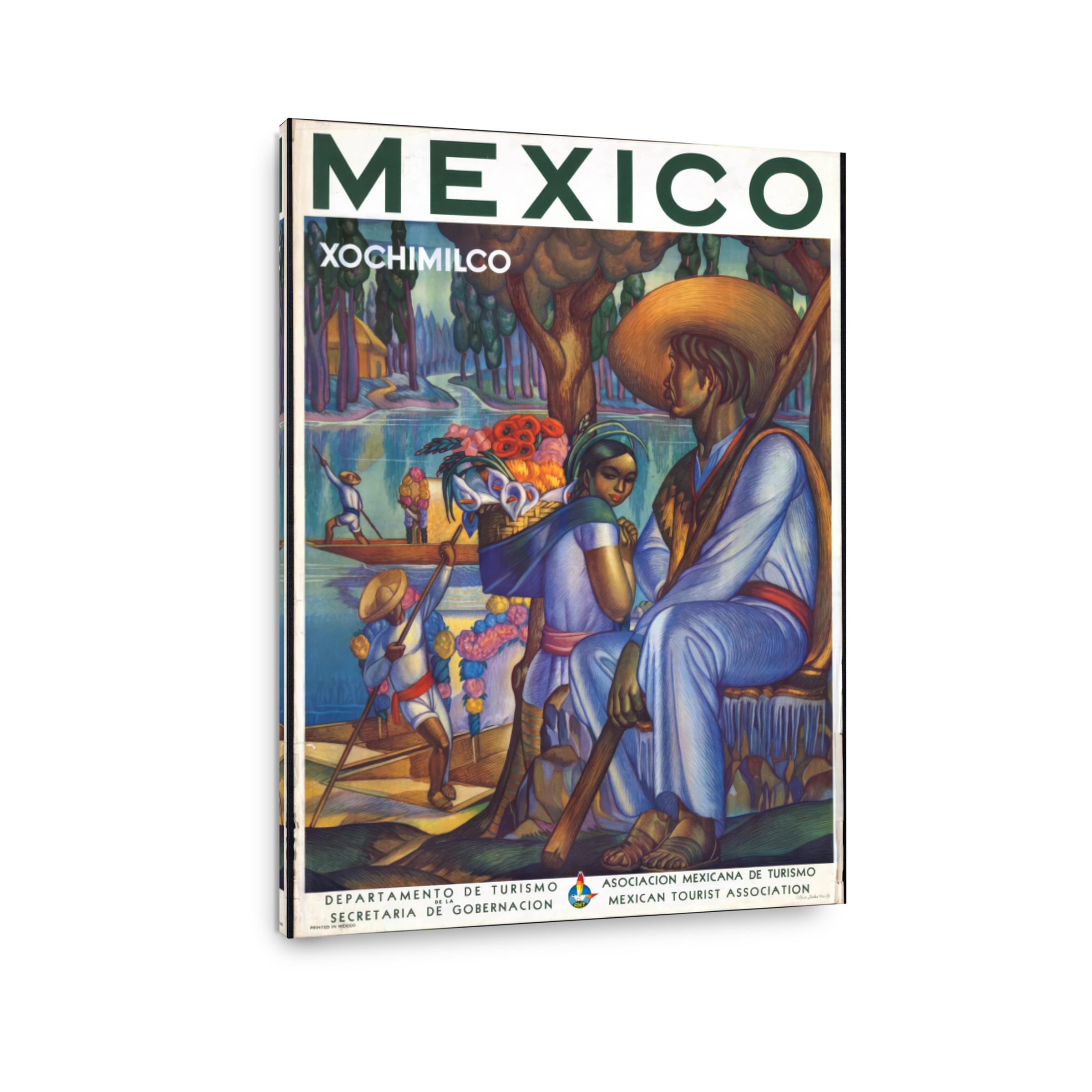 Tp1495    Mexico, Xochimilco, Departamento De Turismo, C. 1950