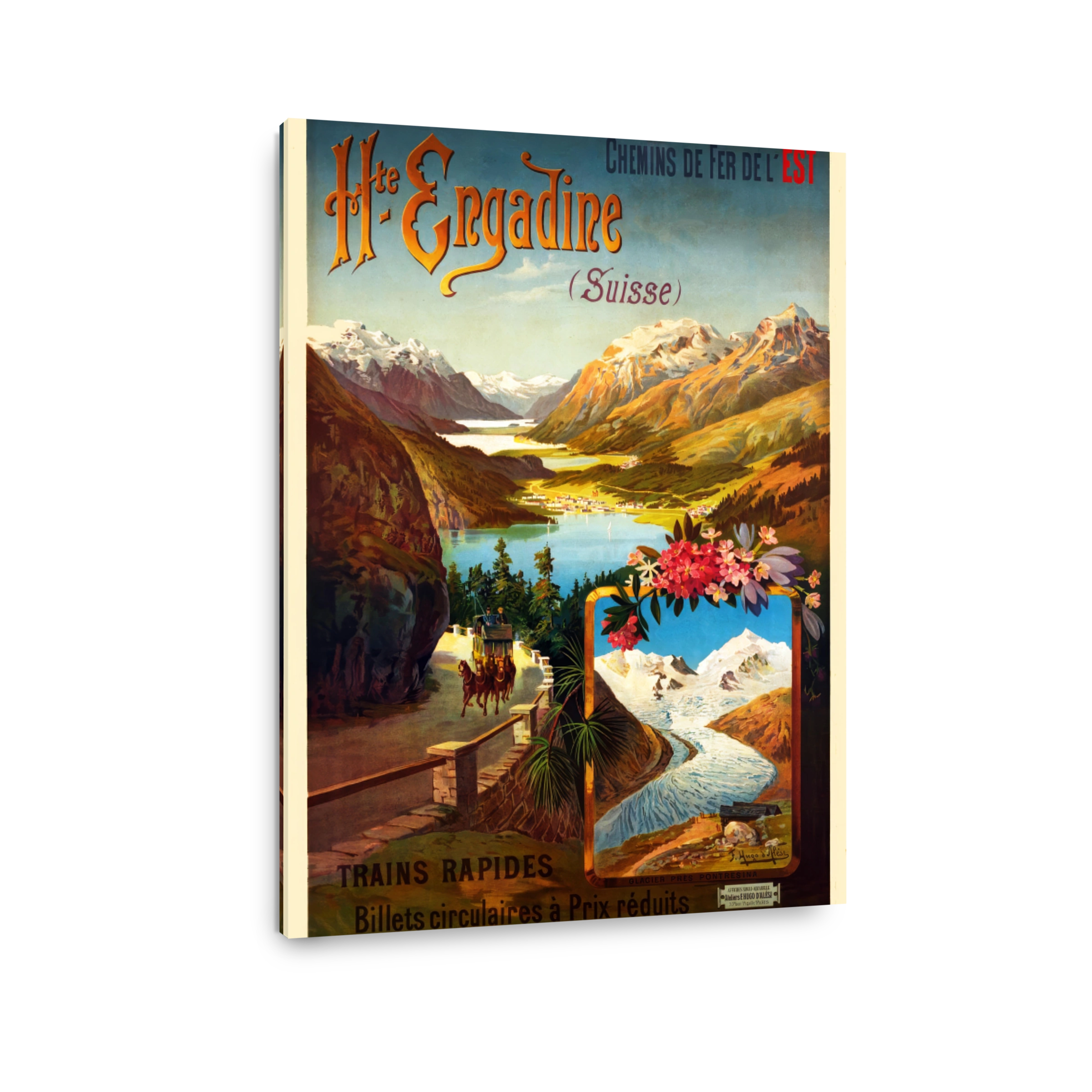 Tp491    Chemin De Fer De L_est, Hte Engadine, St.moritz, 1895