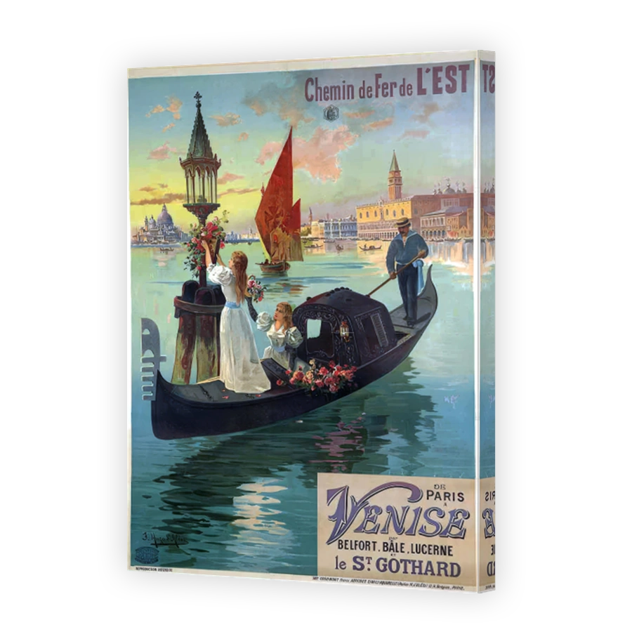 Tp490    Chemin De Fer De L_est, De Paris À Venise