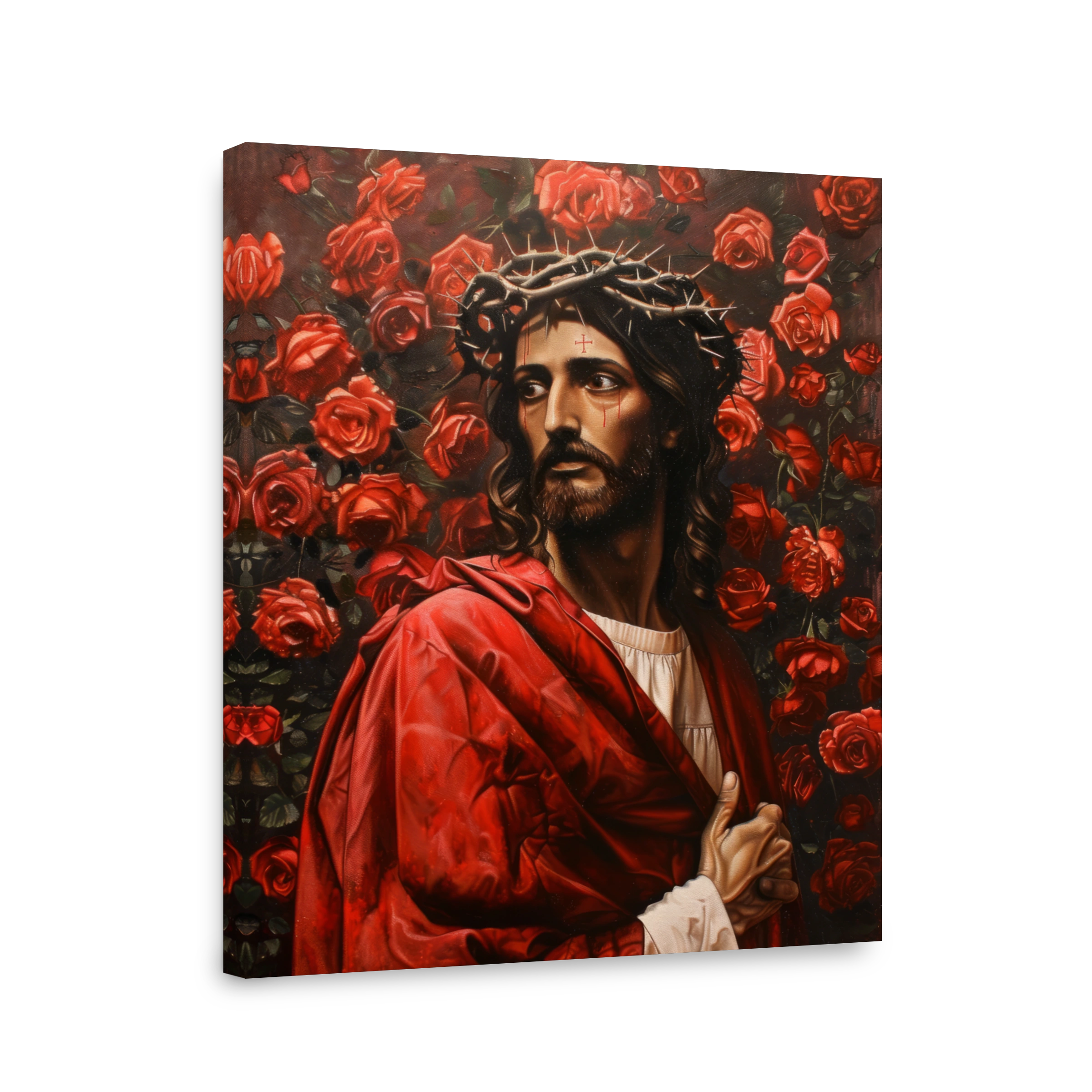 Jesus Christ Crown of Thorns Oil Painting