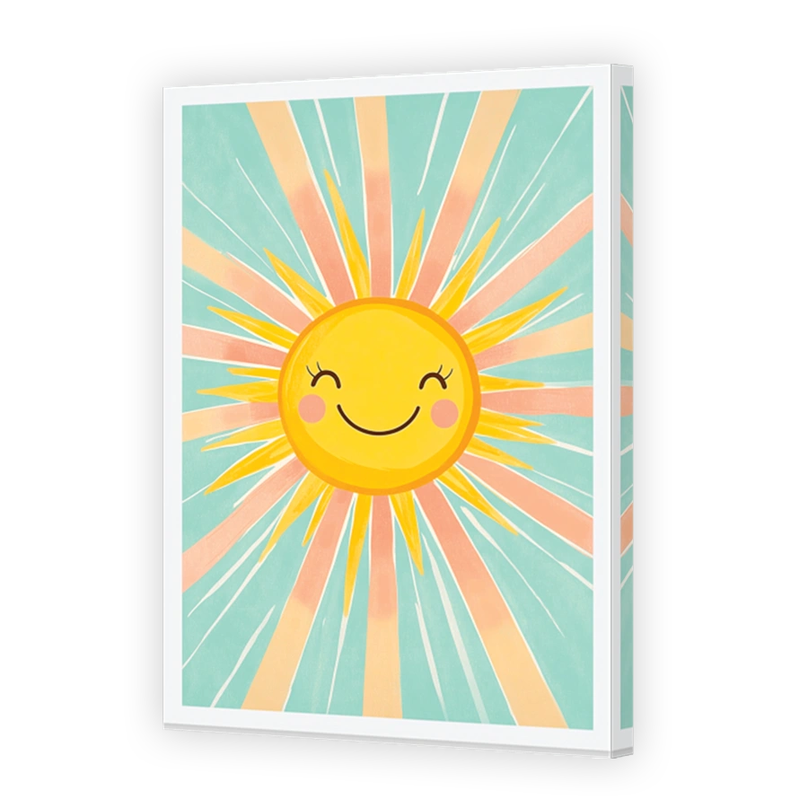 Cheerful Sun Digital Print for Nurseries