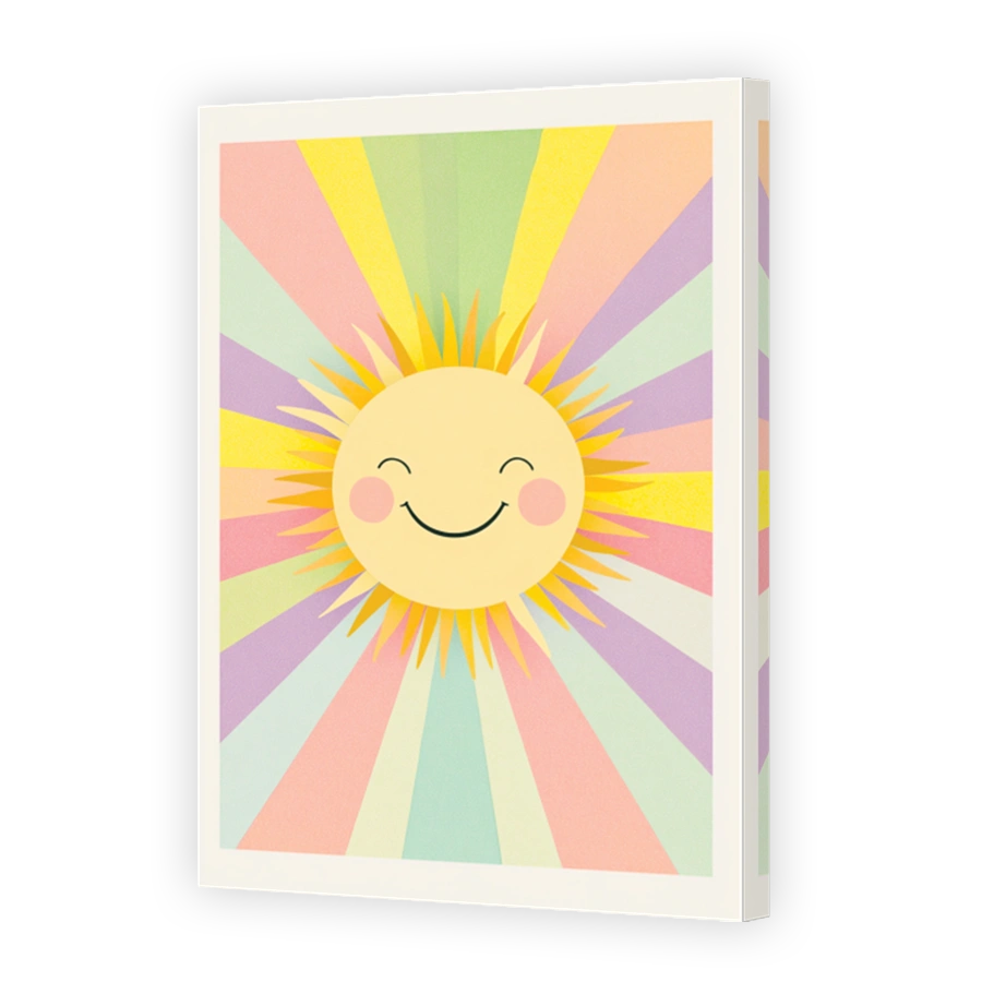 Joyful Smiling Sun Print