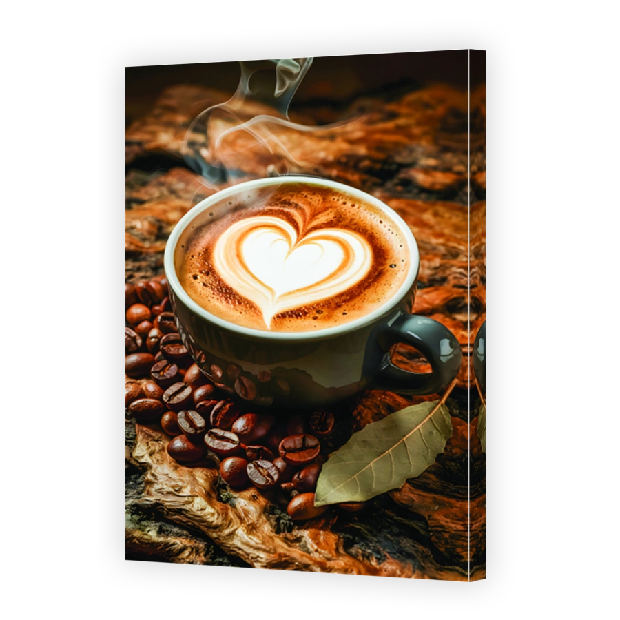 Heart Latte Art Coffee Beans