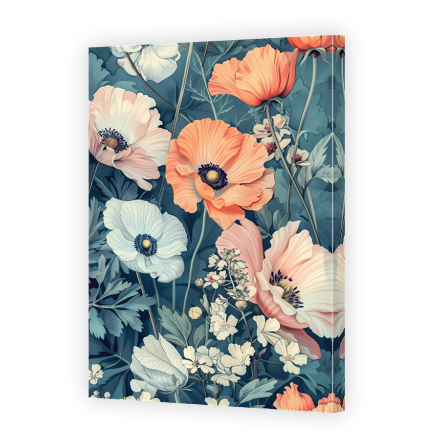 Vibrant Poppies and Anemones Digital Art