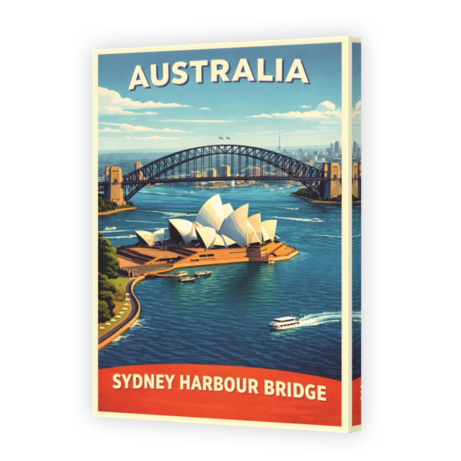 Sydney Harbour Bridge and Opera House Poster