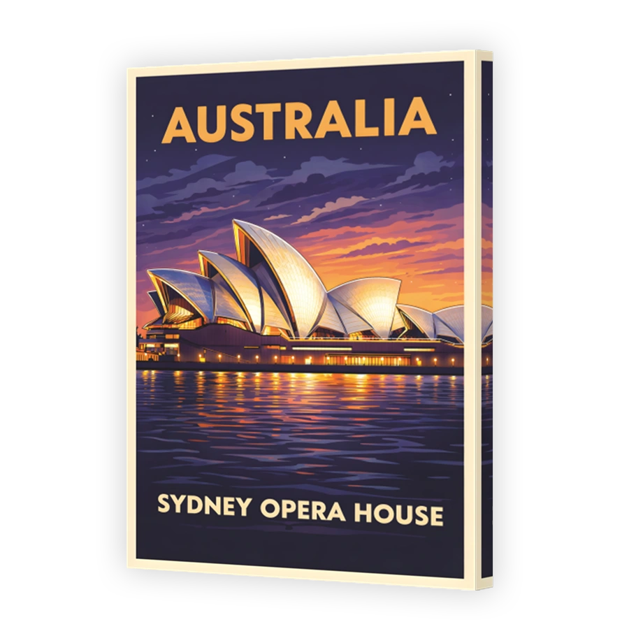 Sydney Opera House at Dusk Digital Art