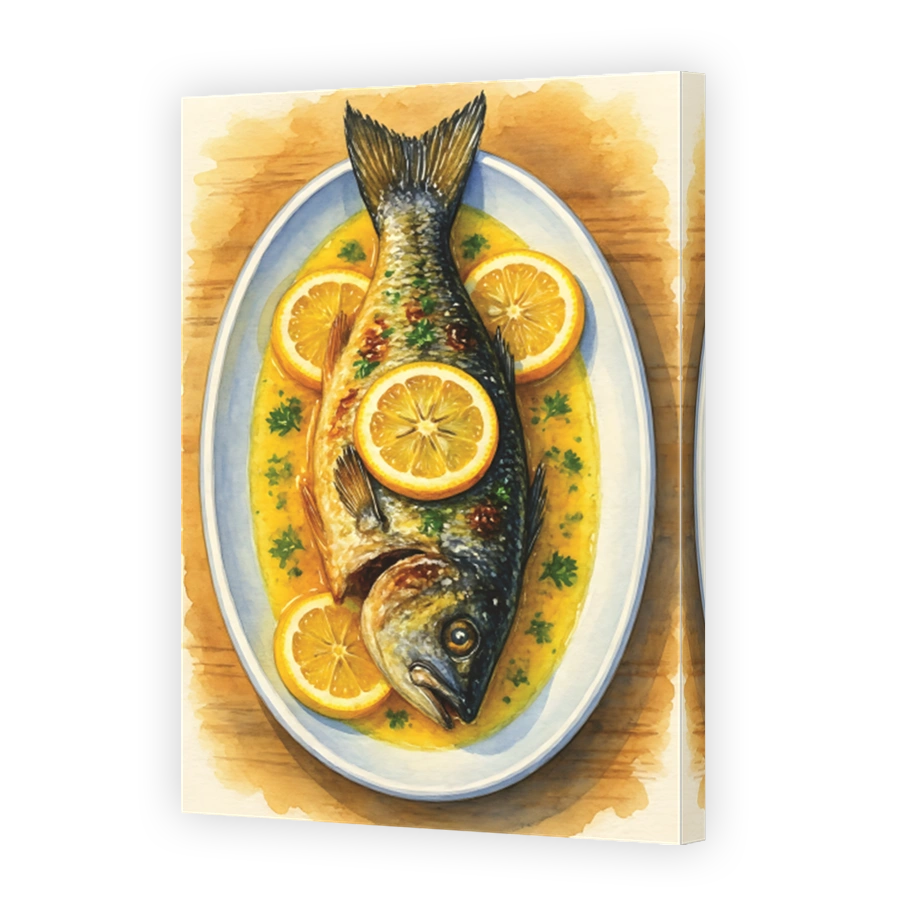 Whole Baked Fish with Lemon