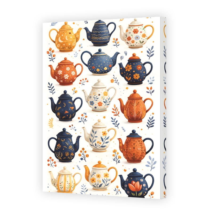 Whimsical Teapot Collection Art