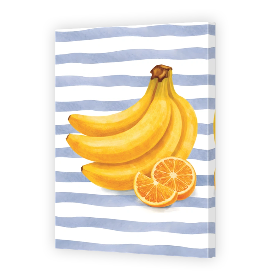 Vibrant Bananas and Oranges Artwork