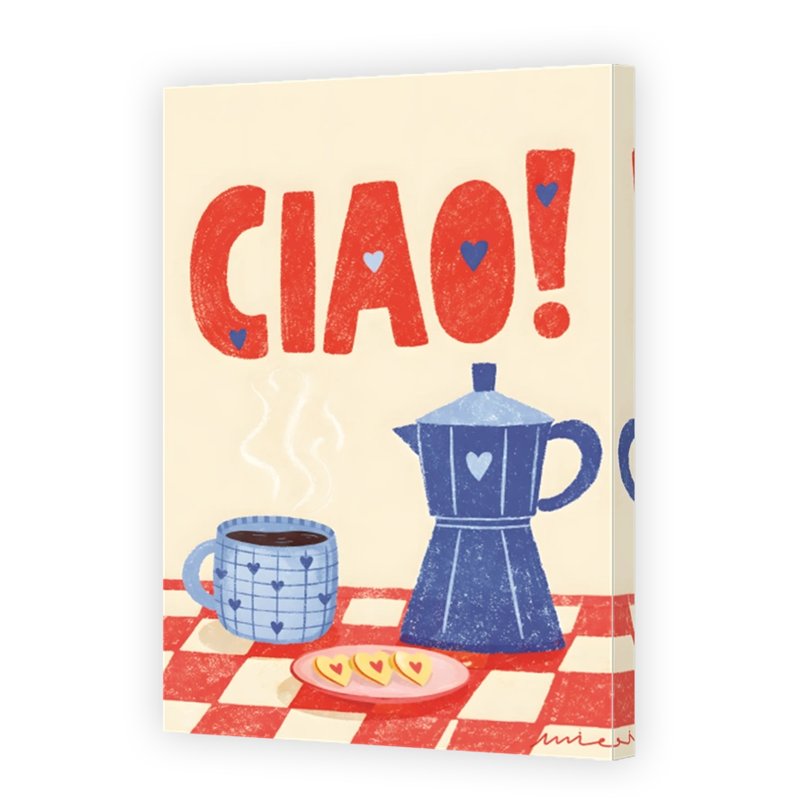 Cheerful coffee and cookies art