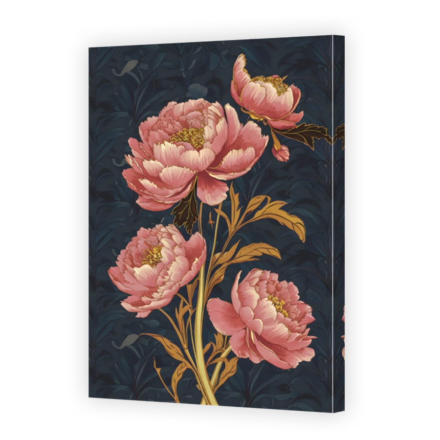 Elegant Pink Peony Digital Art