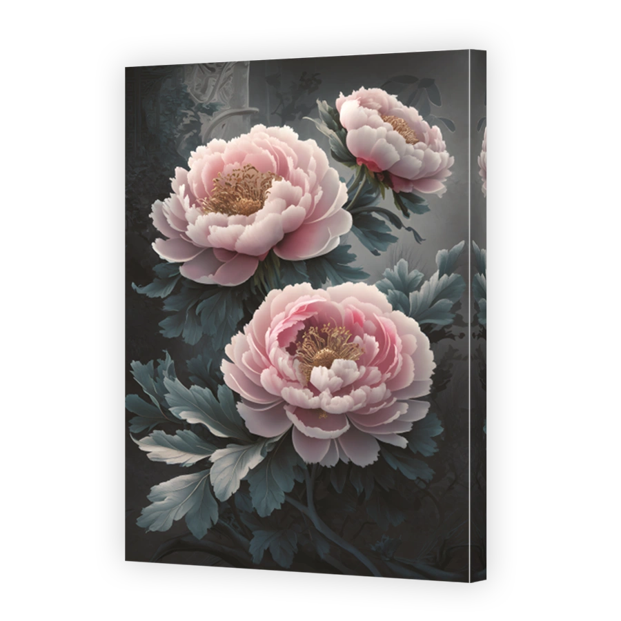 Serene Pink Peonies Digital Art