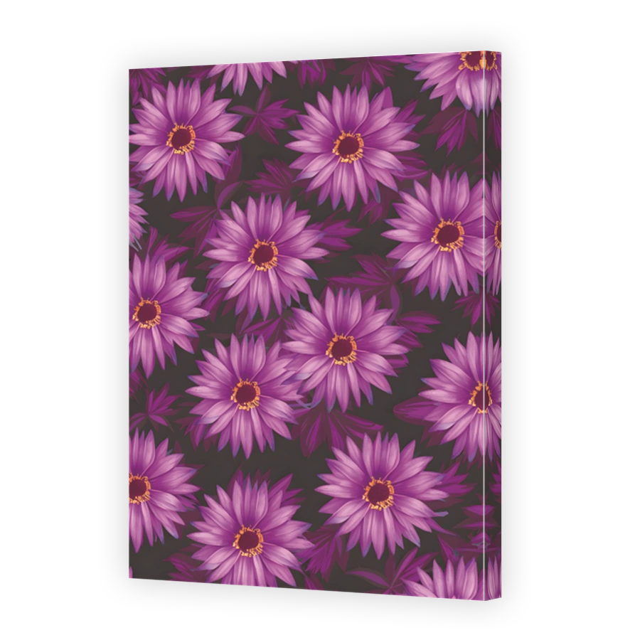 Elegant Purple Floral Digital Art