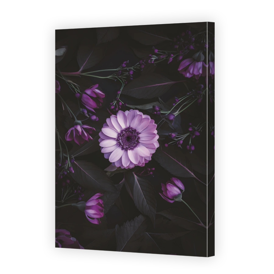 Mysterious Purple Floral Arrangement Digital Art